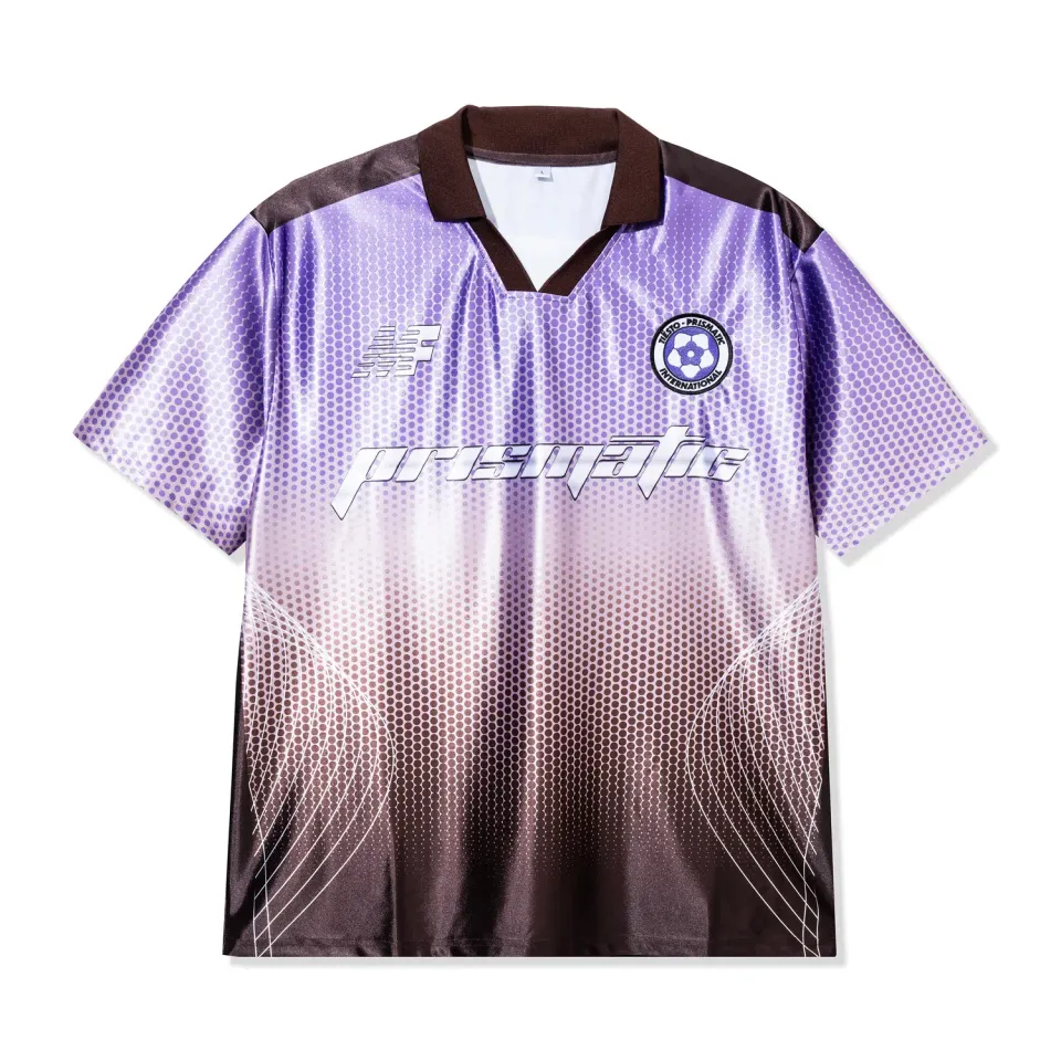 Tiësto Prismatic Soccer Jersey paars/bruin satijn