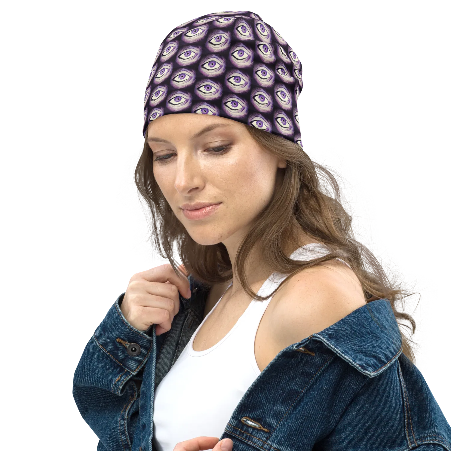 Razel Thousand Eyes Motif beanie dubbellaags