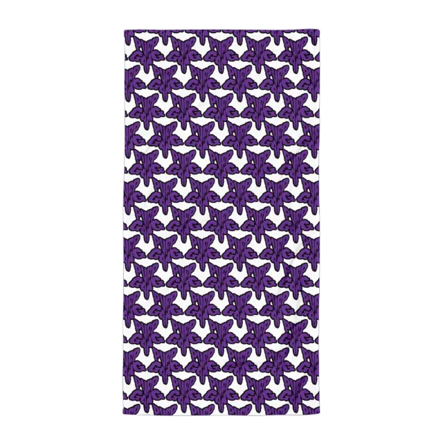 Razel Purp Gang Rock Star Motief Handdoek 76x152 katoen