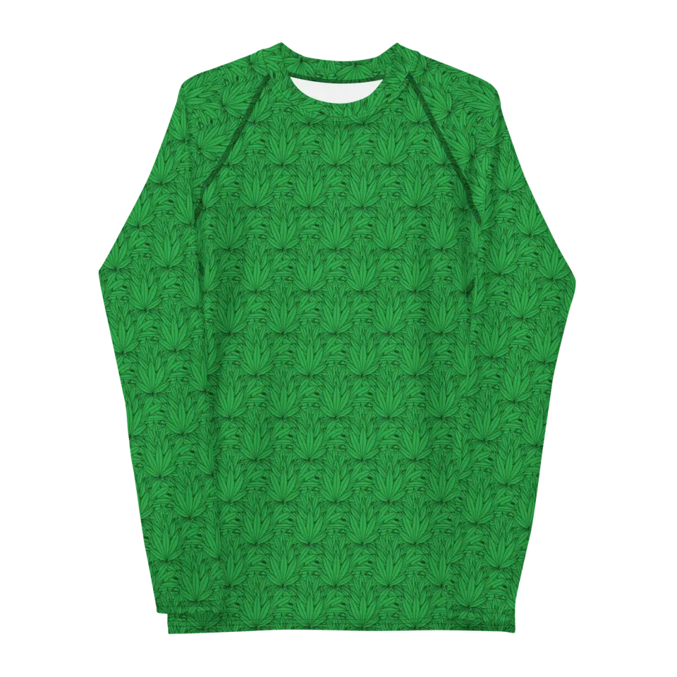 Razel Marijuana Tree Star Rashguard lange mouw UPF50