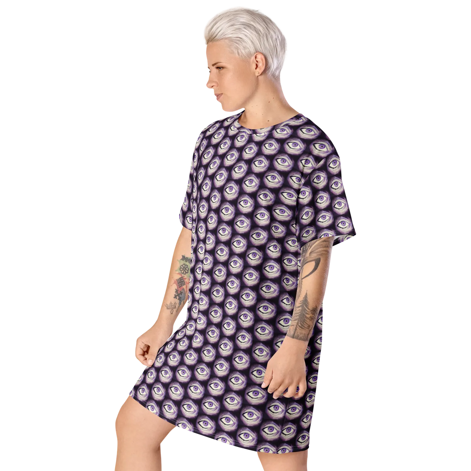 Razel Thousand Eyes T-shirt jurk oversize maat M