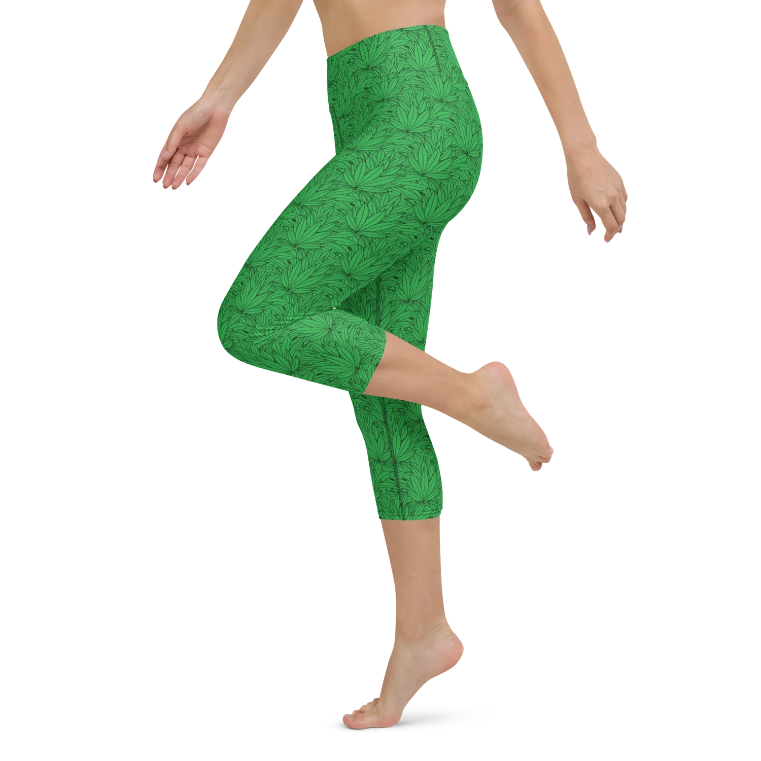 Razel Marijuana Tree Star yoga capri driekwart