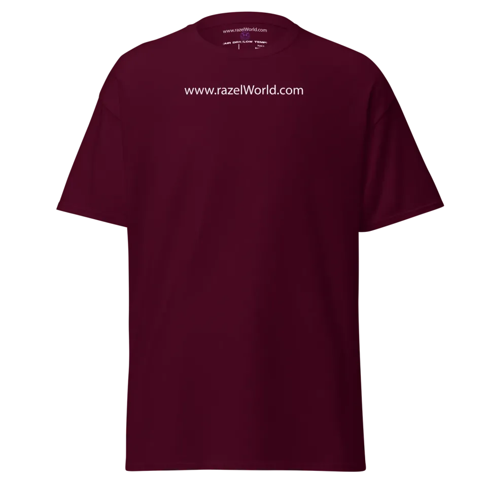 Razel Face QR Code t-shirt wit katoen dubbelzijdig