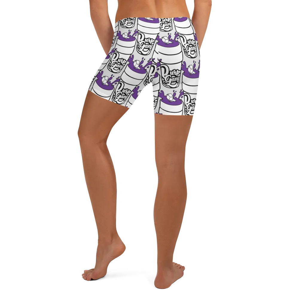 Razel Purp Gang Double Cup shorts zwart stretch