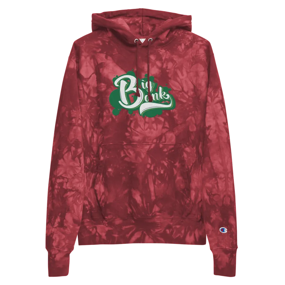 Razel Big Bank Champion hoodie zwart tie-dye