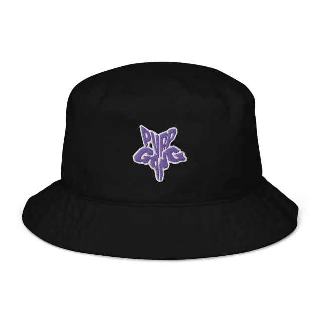 Razel Purp Gang Rock Star Bucket Hat katoen zwart