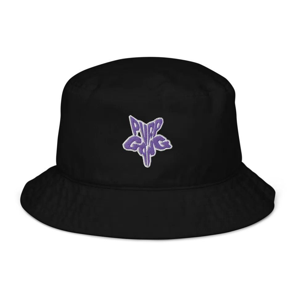 Razel Purp Gang Rock Star Bucket Hat katoen zwart