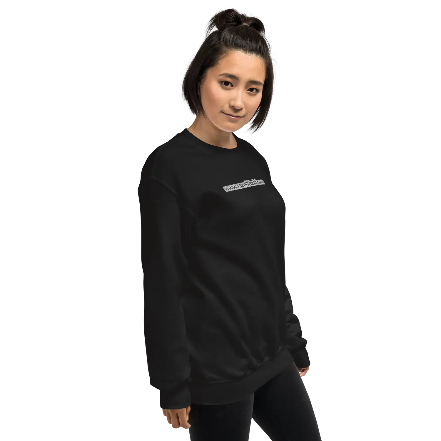 Razel www.razelWorld.com geborduurde sweater zwart S