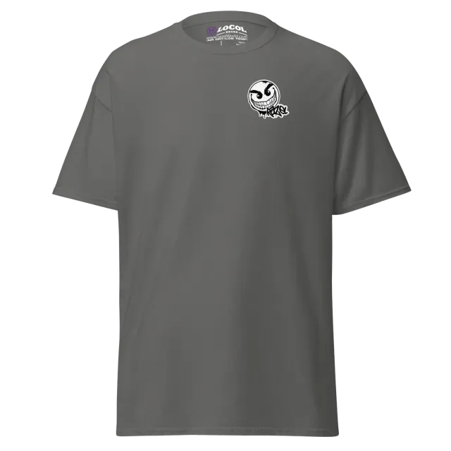 Razel Gang Drip Face T-shirt zwart katoen borstprint