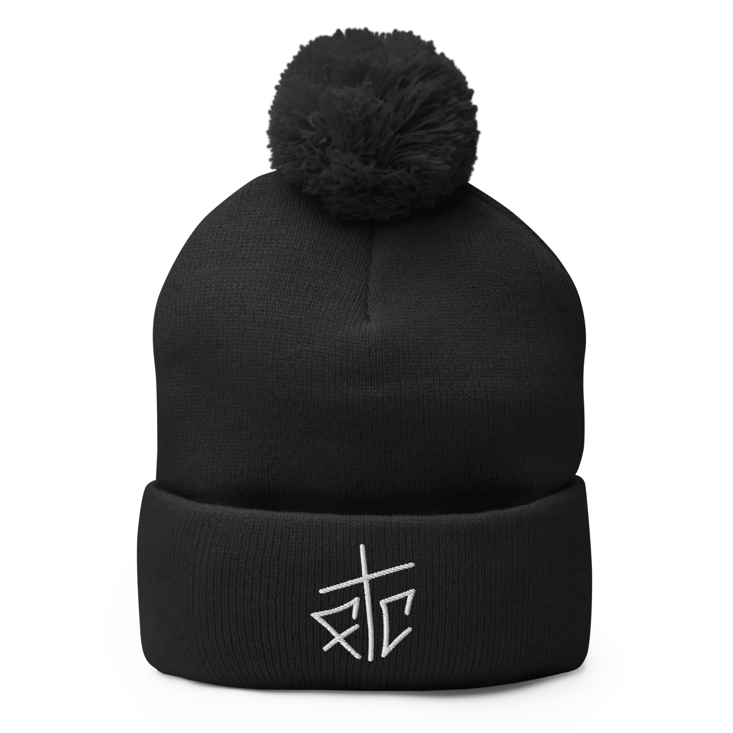 Razel FTC Pom-Pom Beanie muts zwart acryl
