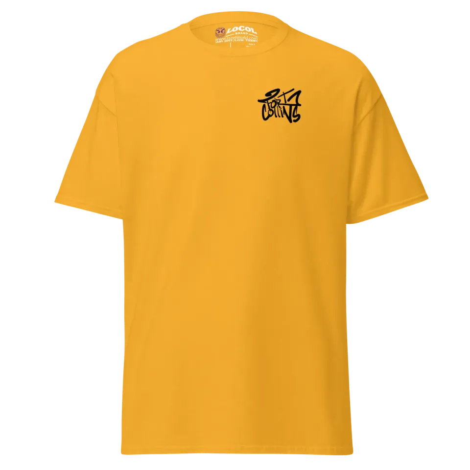 Razel Black Tagged Fort Collins T-shirt zwart katoen