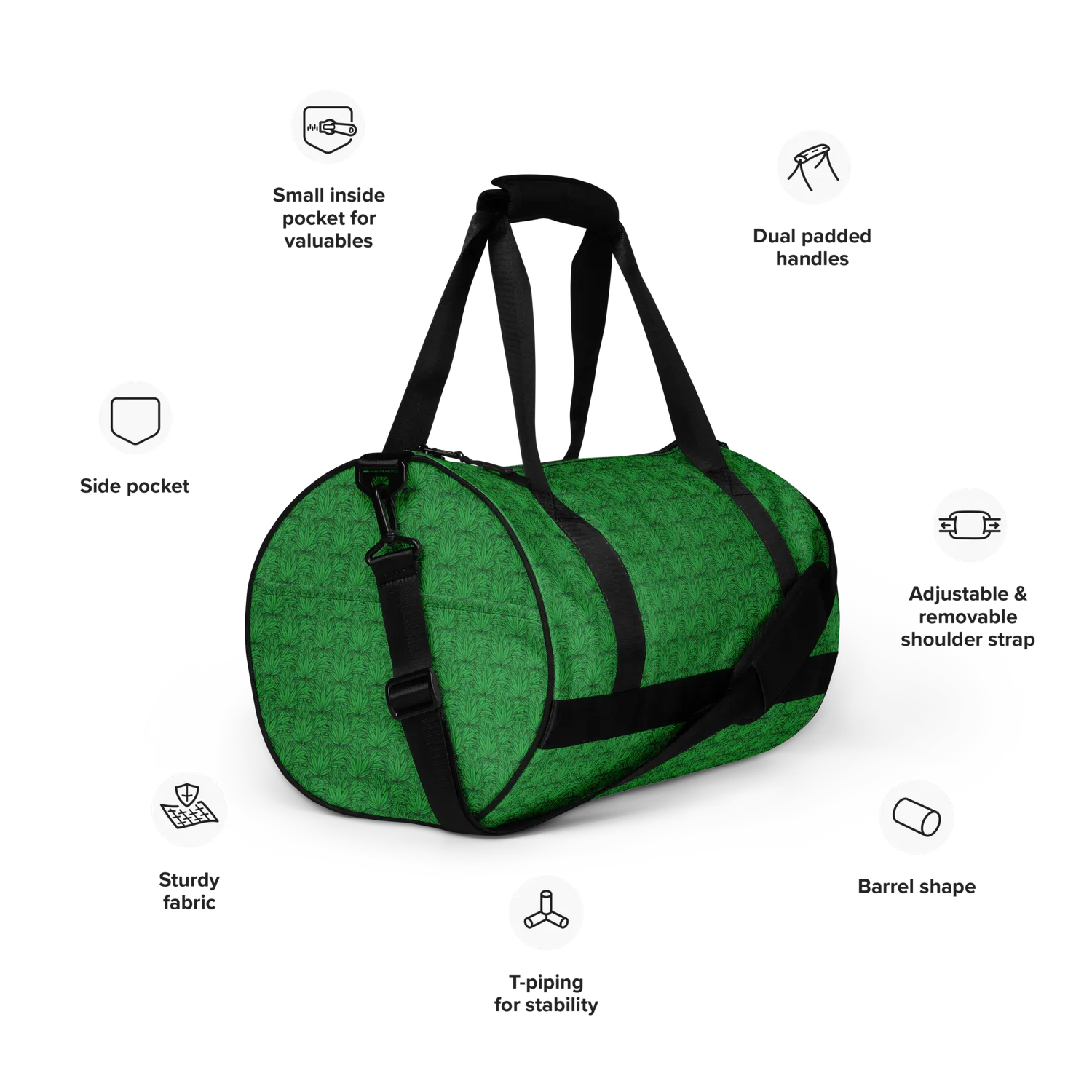 Razel Marijuana Tree Star Motif gym bag waterafstotend