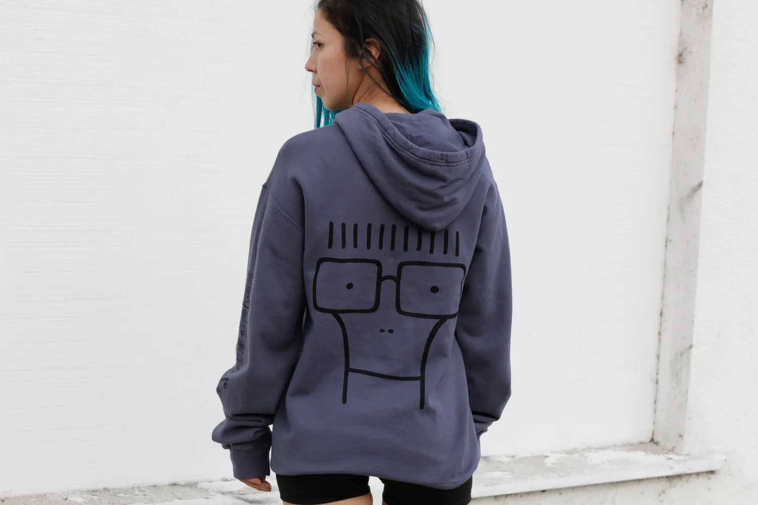 Descendents Milo Illustration hoodie granite katoen