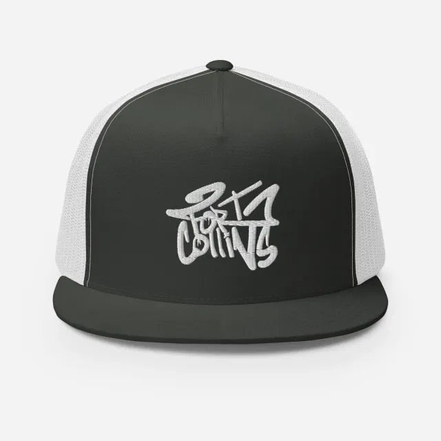 Razel Fort Collins White Trucker Pet zwart/wit snapback