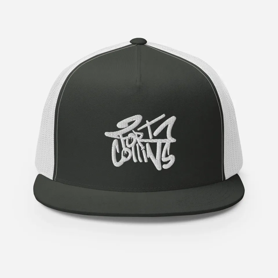Razel Fort Collins White Trucker Pet zwart/wit snapback