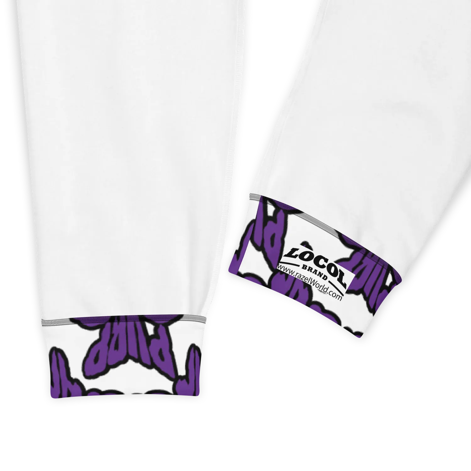 Razel Purp Gang Rock Star Joggers Heren Slim Fit Fleece