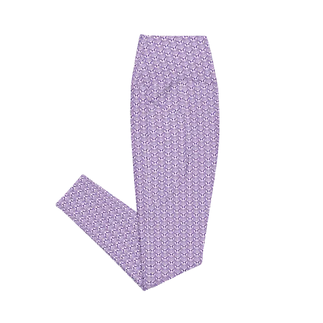 Razel Face Motif Pocket legging met zakken high-waist