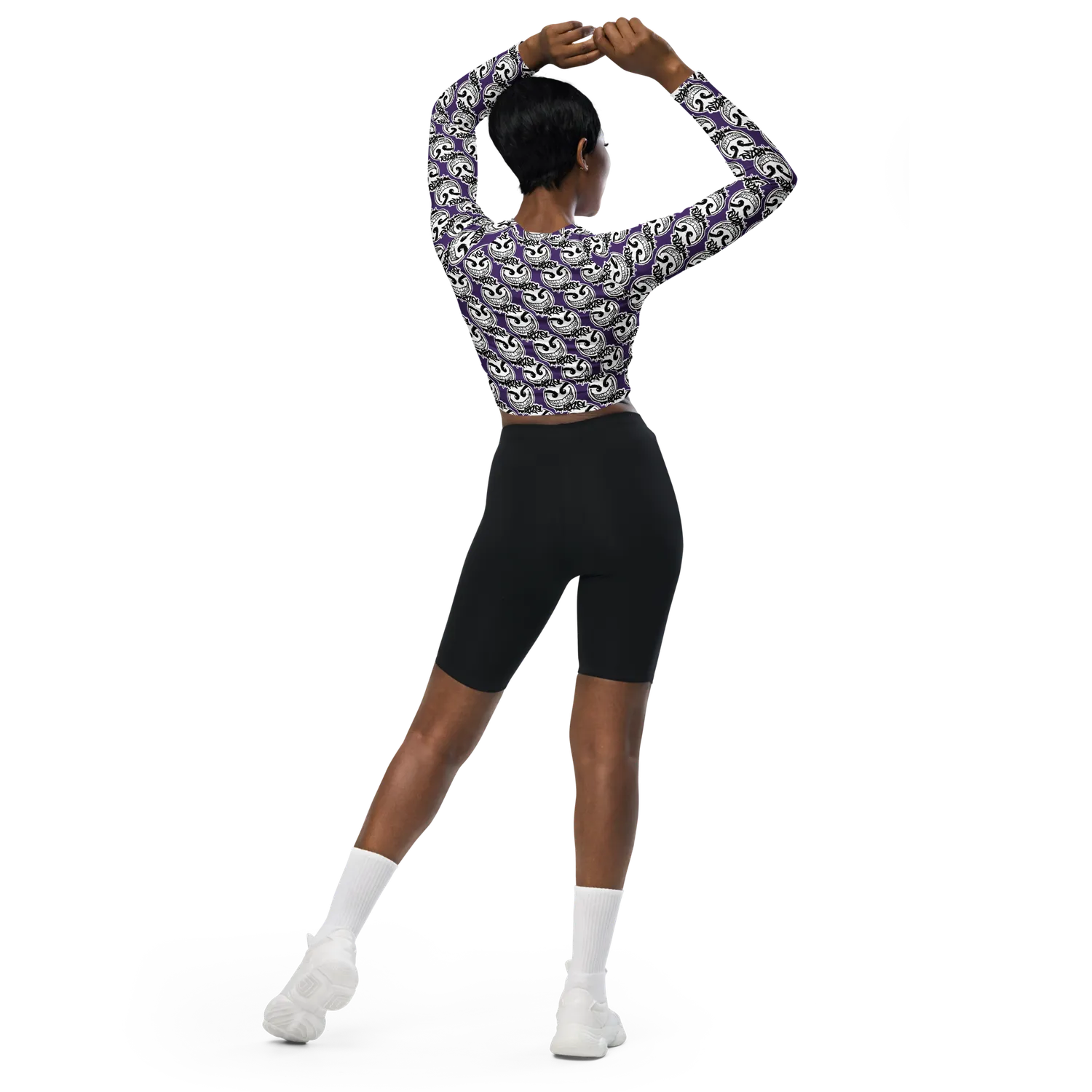 Razel Gang Drip Face Crop Top lange mouw UPF50