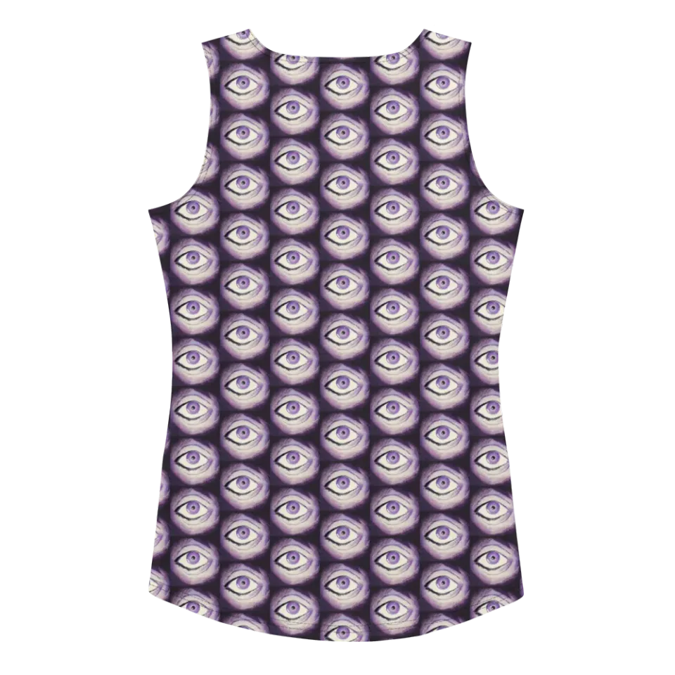 Razel Thousand Eyes Tank Top Dames Zwart Stretch