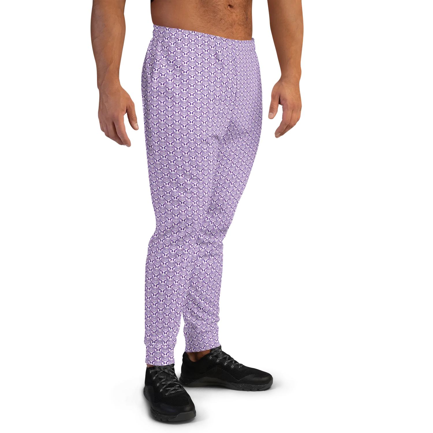 Razel Face Motif Joggers heren fleece slim
