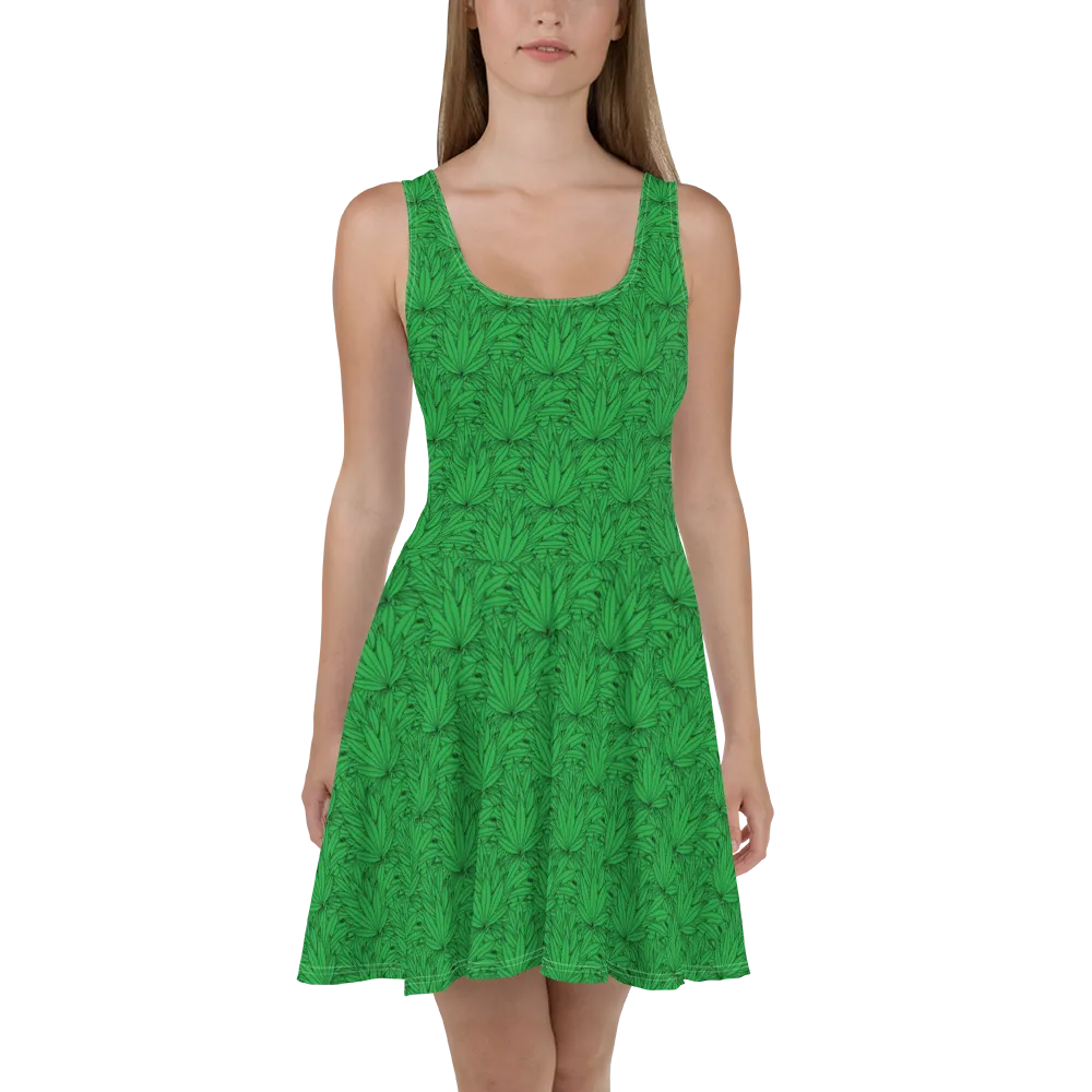 Razel Marijuana Tree Star zomerjurk skater stretch