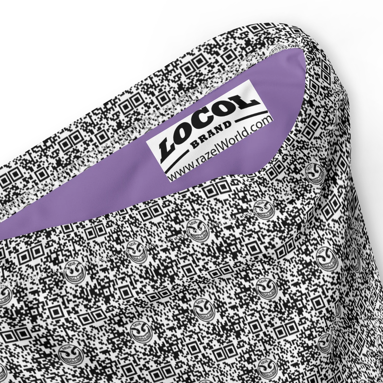 Razel Face QR Code high-waisted bikinibroekje gerecycled