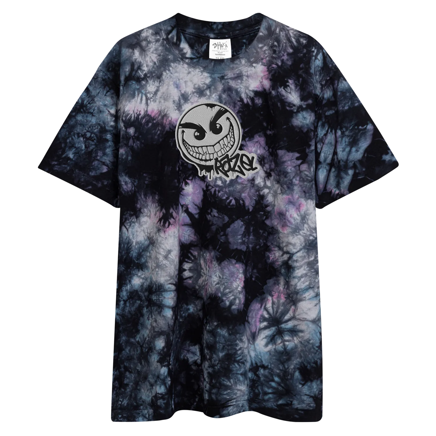 Razel Gang Drip Face Oversized Tie-Dye T-Shirt