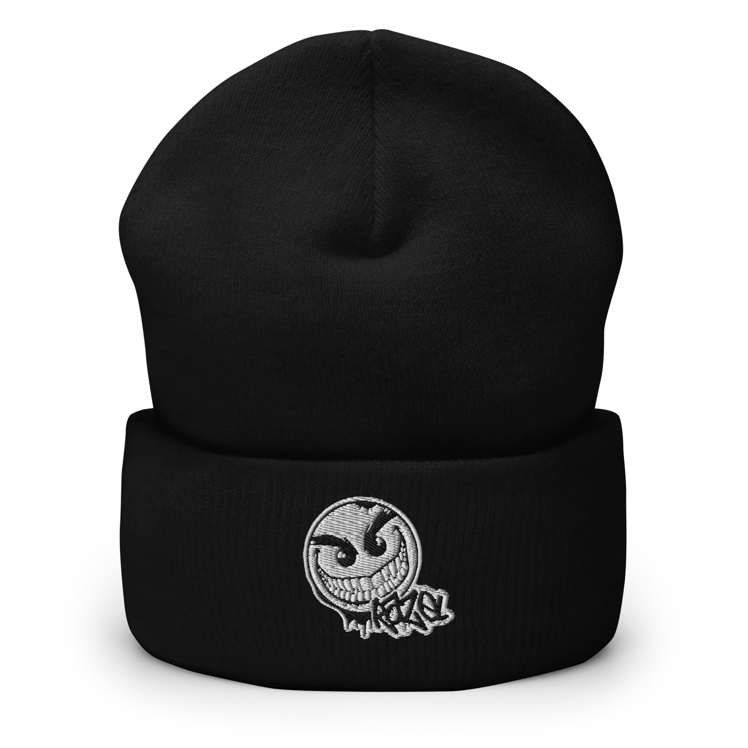Razel Gang Drip Face beanie zwart unisex