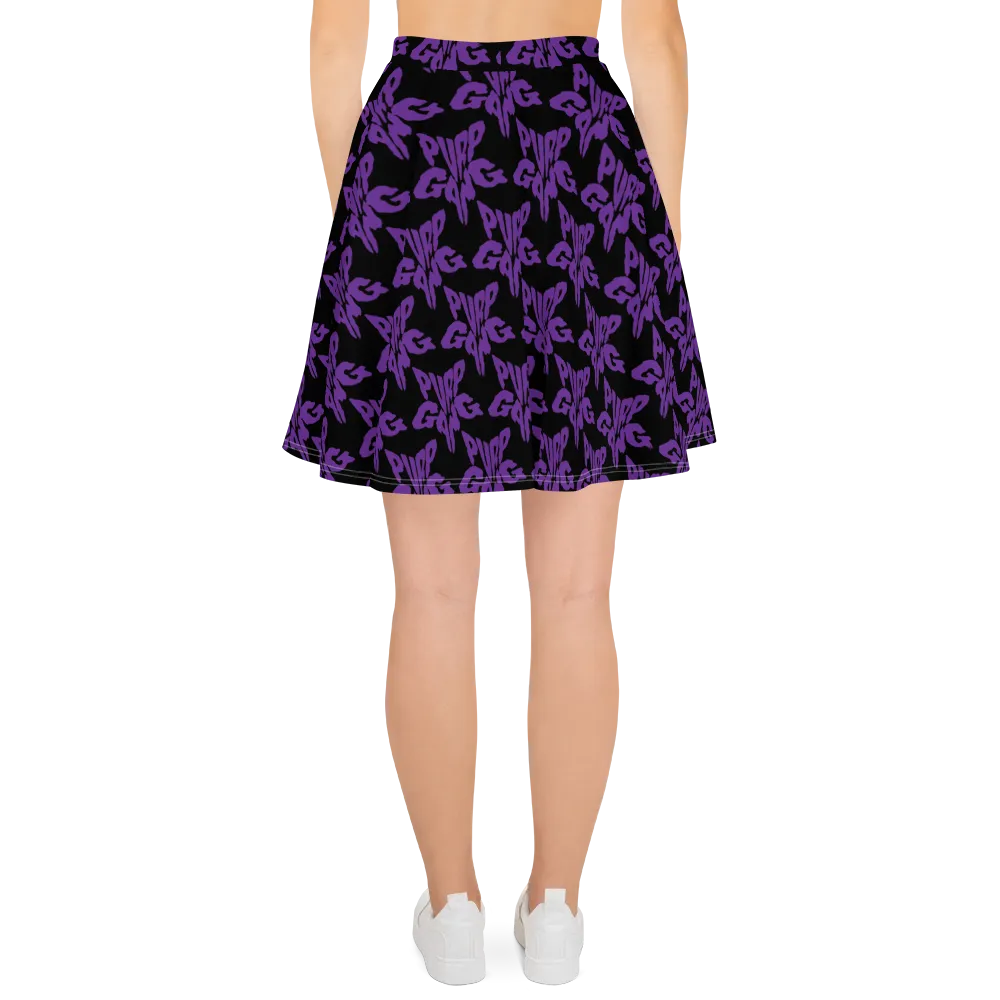 Razel Purp Gang Rock Star Motif skaterrok stretch