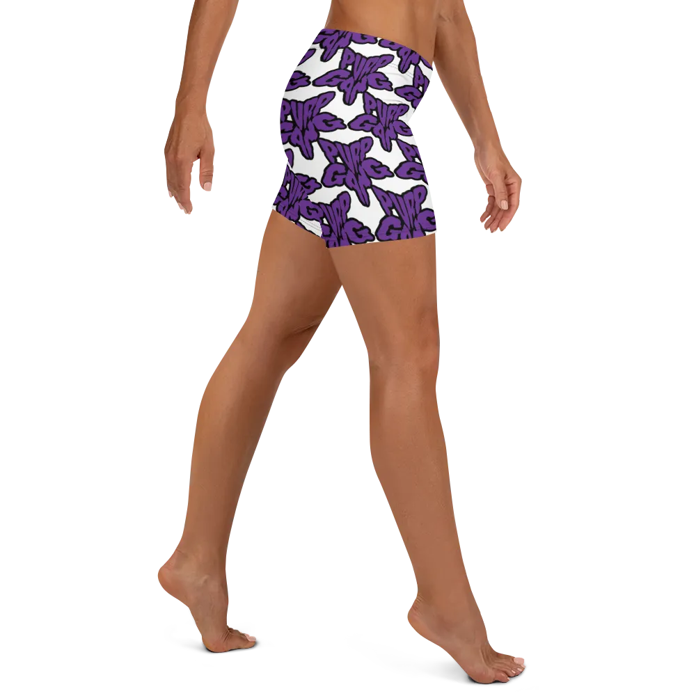 Razel Purp Gang Rock Star Motif Short stretch