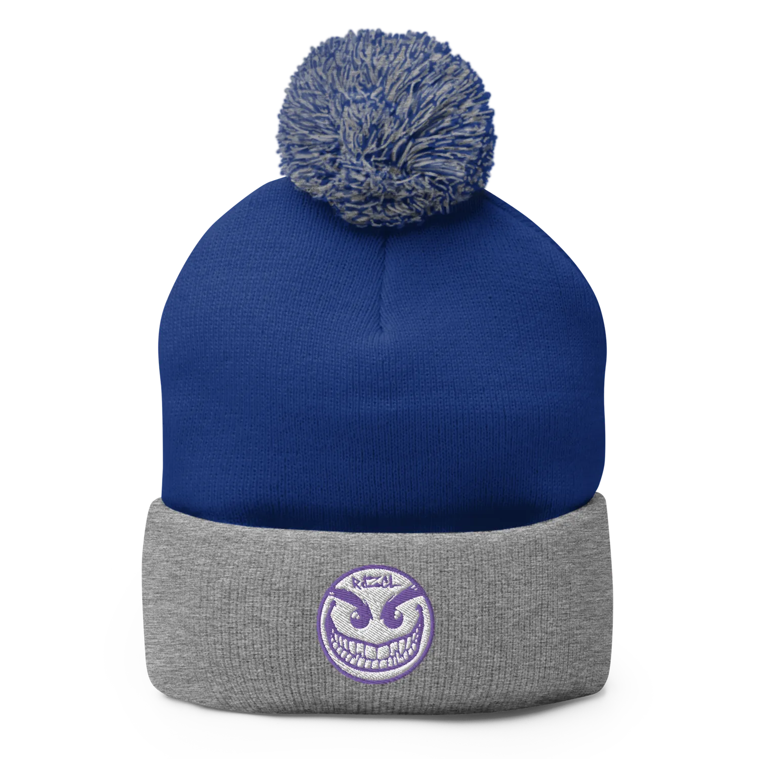 Razel Face Pom-Pom beanie muts met pompon zwart