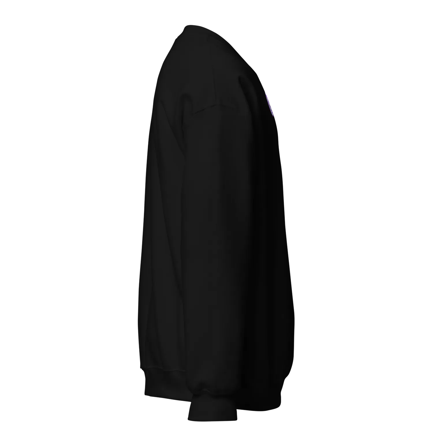 Razel Face Embroidered Crewneck Trui Zwart Geborduurd