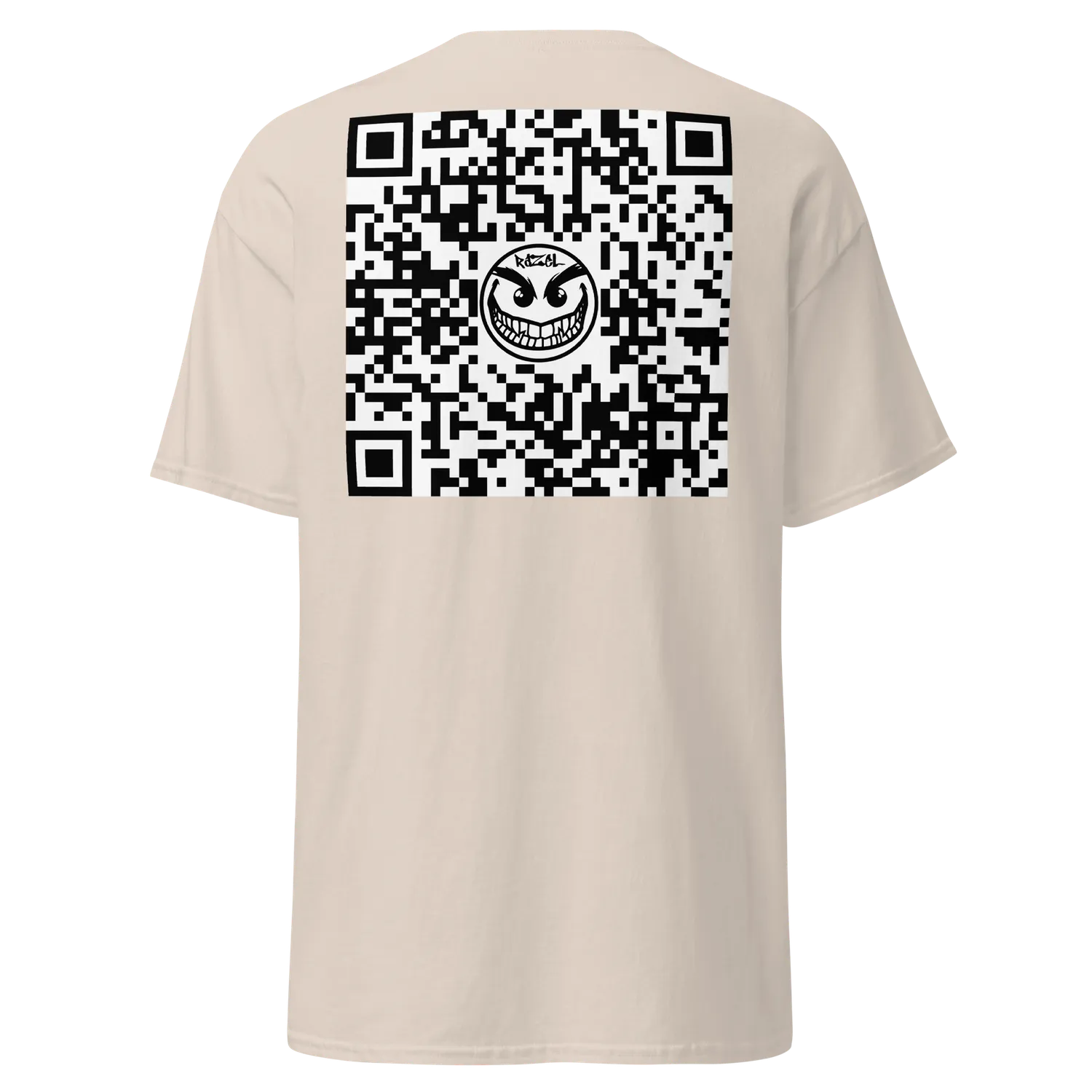 Razel Gang Drip Face QR Code T-shirt zwart M