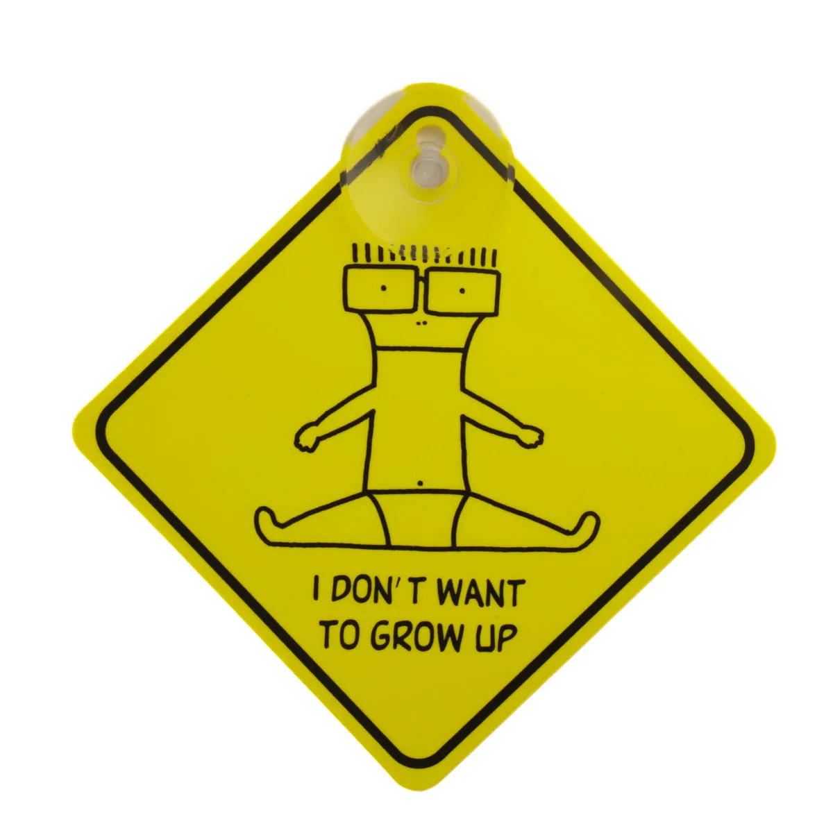 Descendents I Don't Want To Grow Up autoraam bord geel