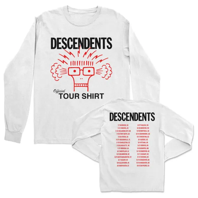 Descendents Tour 2025 longsleeve wit katoen