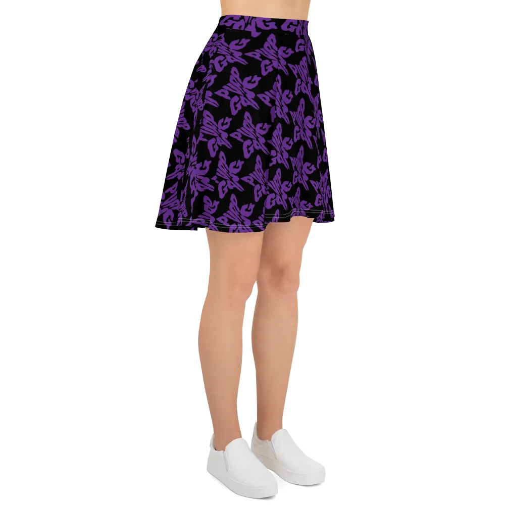 Razel Purp Gang Rock Star Motif skaterrok stretch