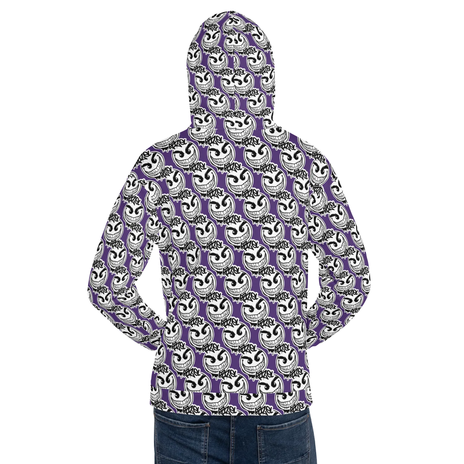 Razel Gang Drip Face Motif hoodie fleece unisex