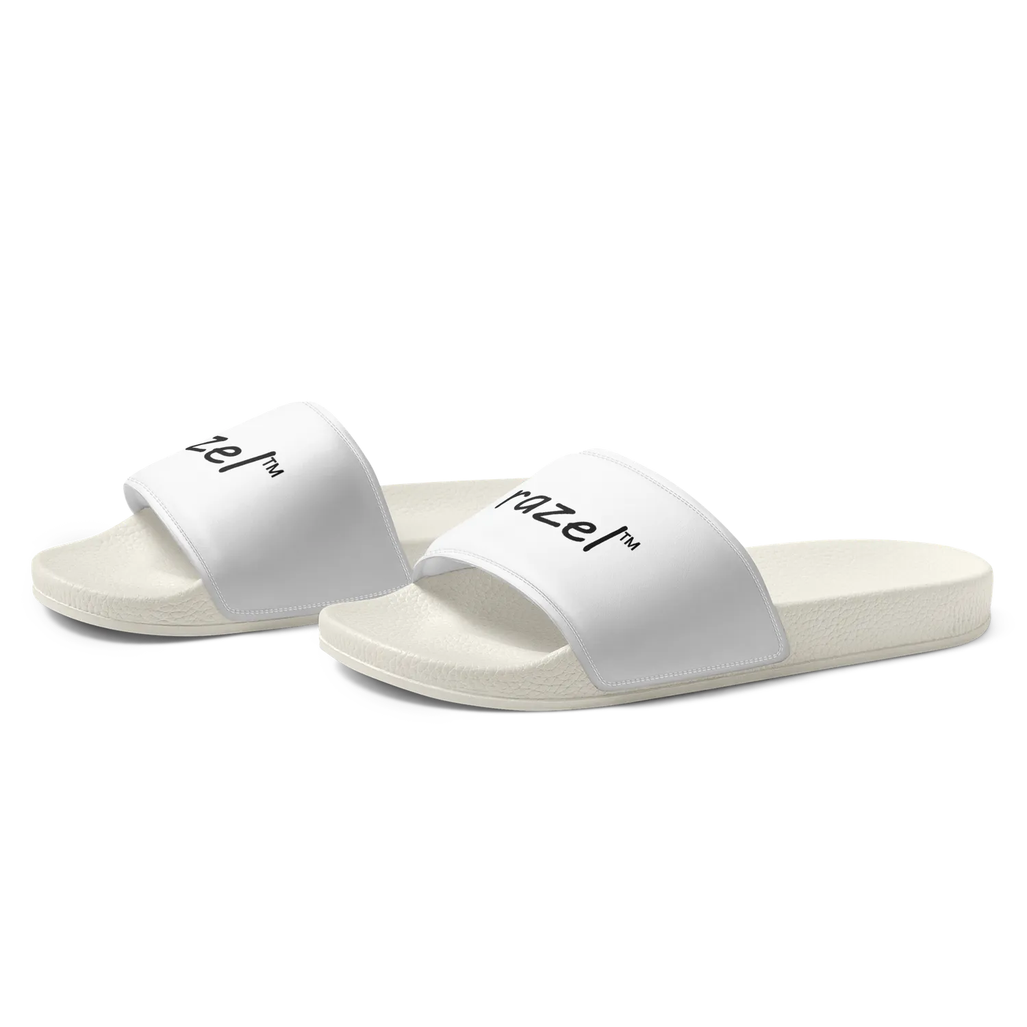 Razel slides zwart badslippers gevoerd voetbed