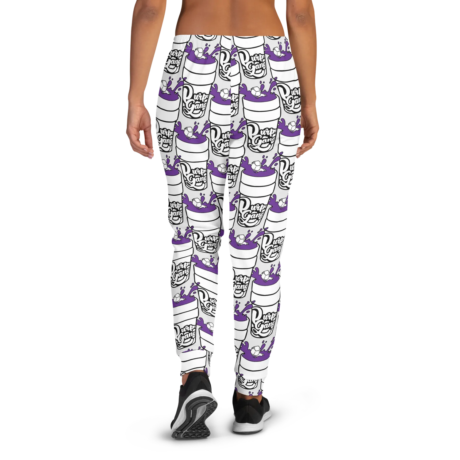 Razel Purp Gang Double Cup Joggers Dames Slim Fit