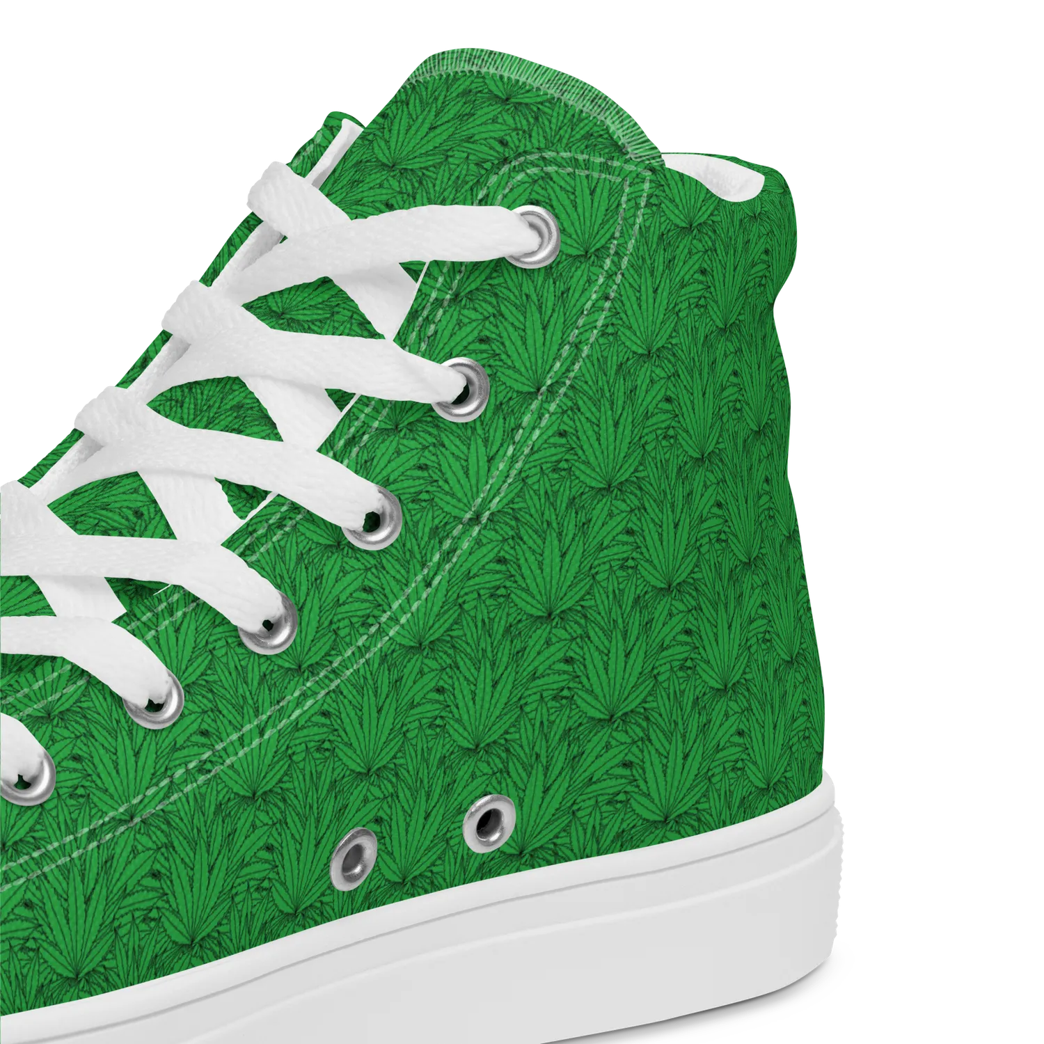 Razel Marijuana Tree Star Motif High Top Sneakers groen