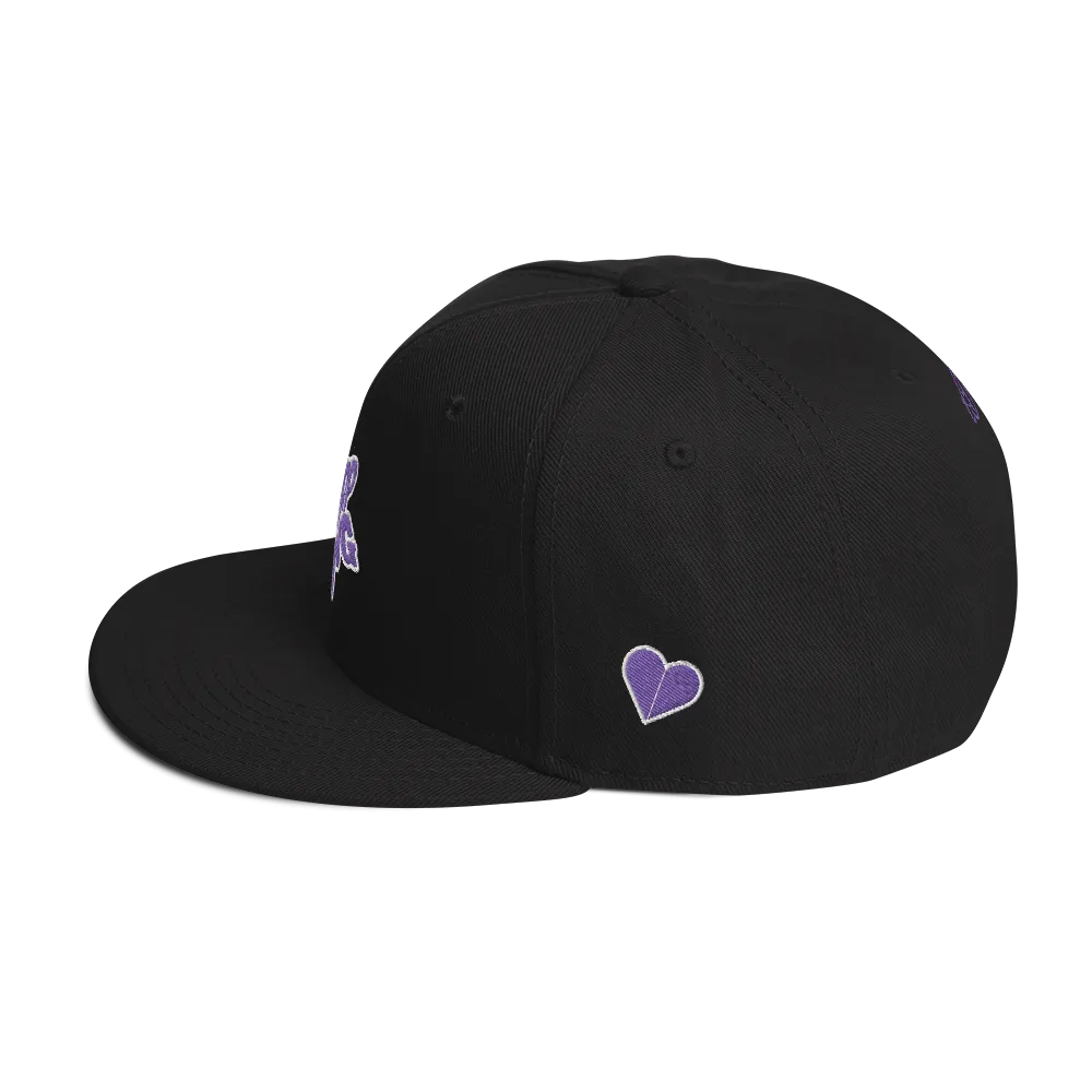 Razel Purp Gang Rock Star Snapback pet zwart