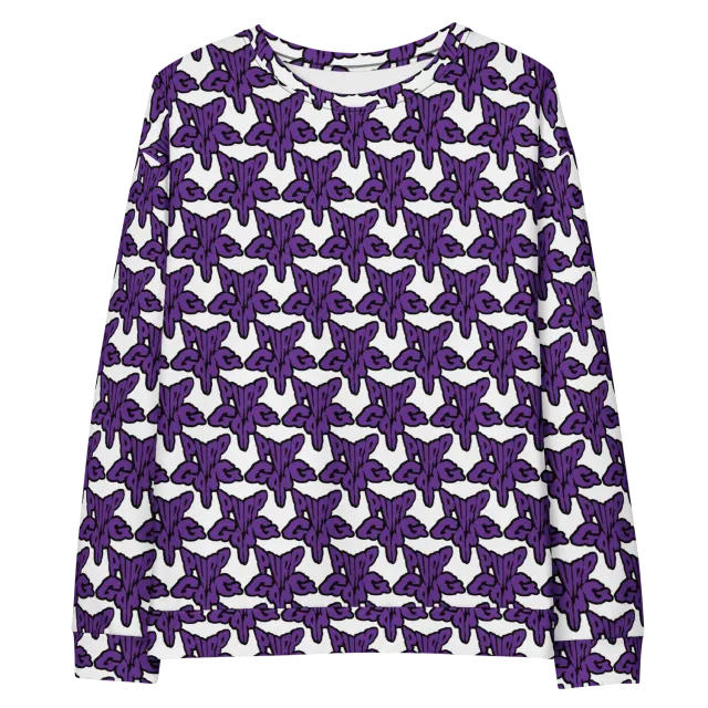 Razel Purp Gang Rock Star Motif sweater M fleece