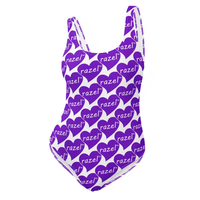 Razel Purple Hearted Motif badpak cheeky chloorbestendig