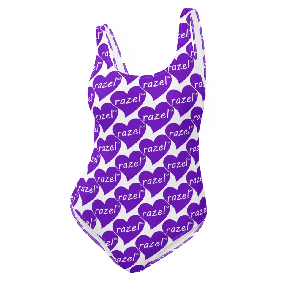 Razel Purple Hearted Motif badpak cheeky chloorbestendig
