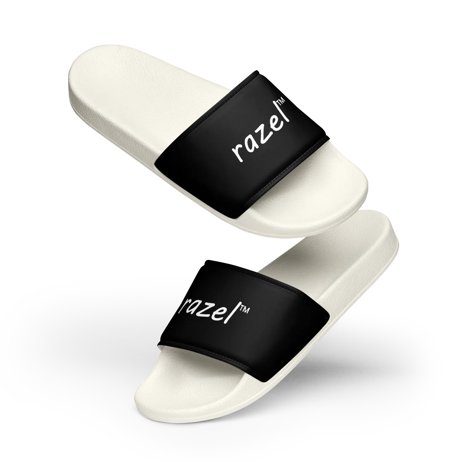 Razel Slides slippers wit kunstleer