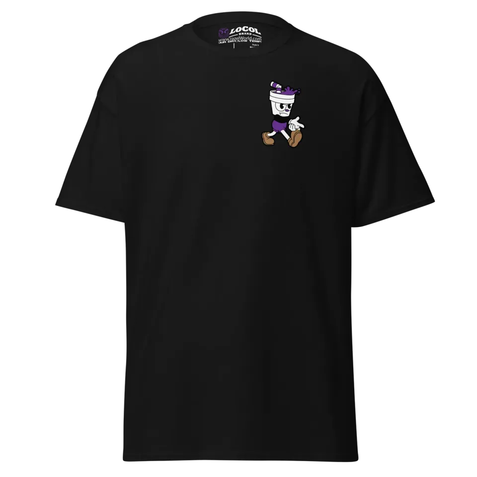 Razel Dubb Cup T-shirt Zwart 100% katoen
