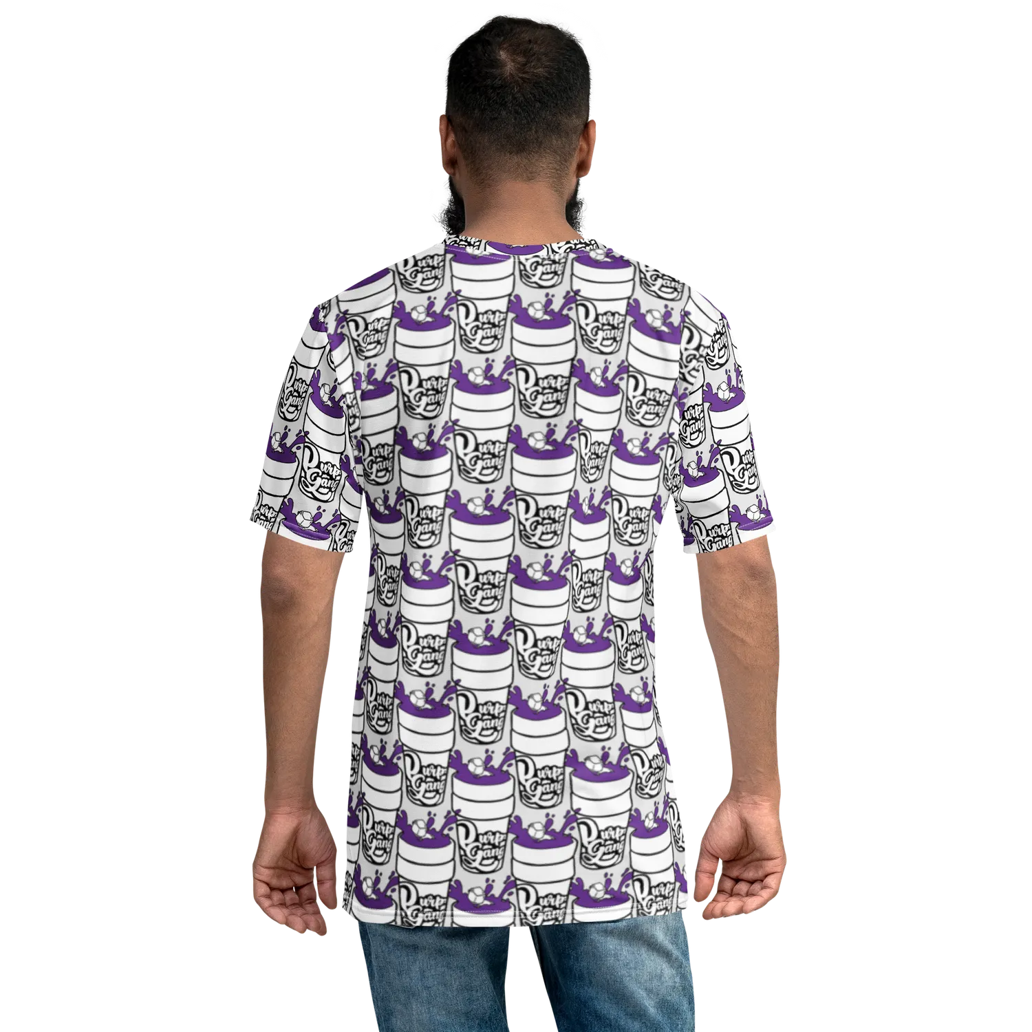 Razel Purp Gang Double Cup Motif T-shirt stretch