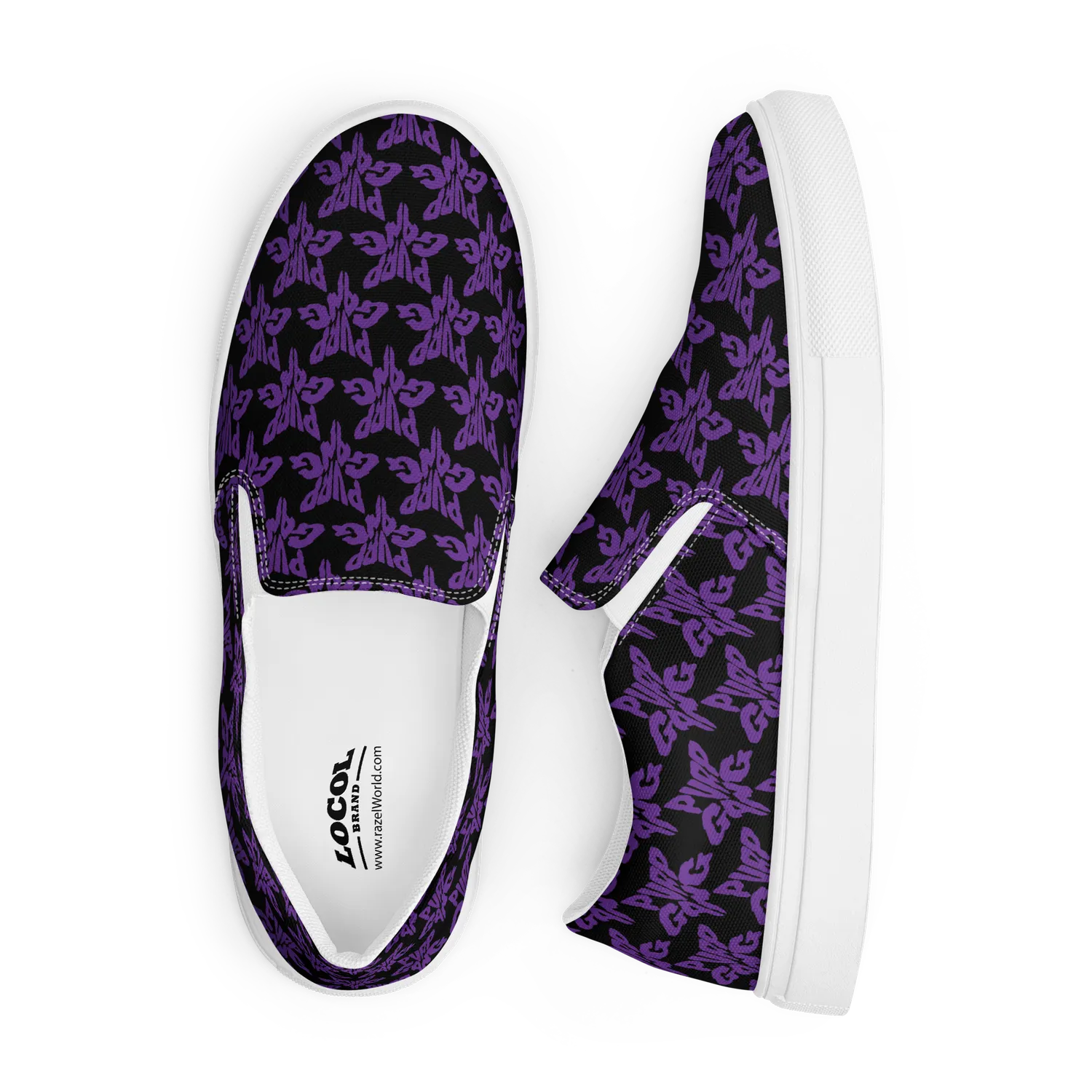 Razel Purp Gang Rock Star Slip-Ons Canvas Schoenen