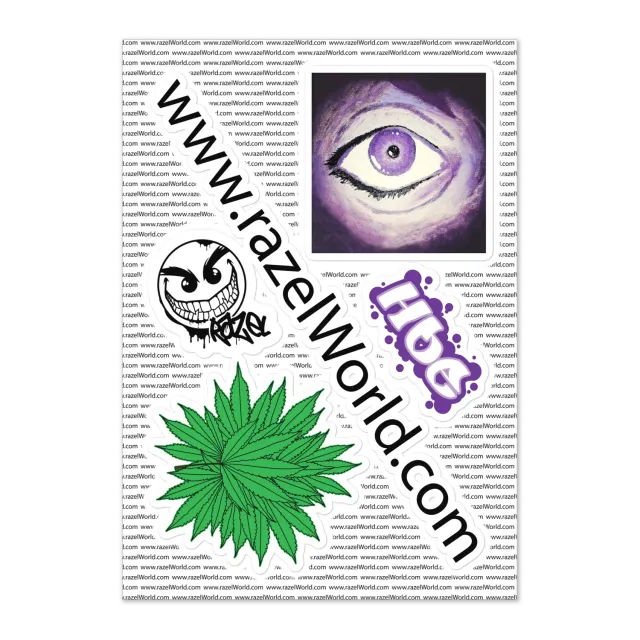 Razel Stickervel Glossy A5 voor binnen
