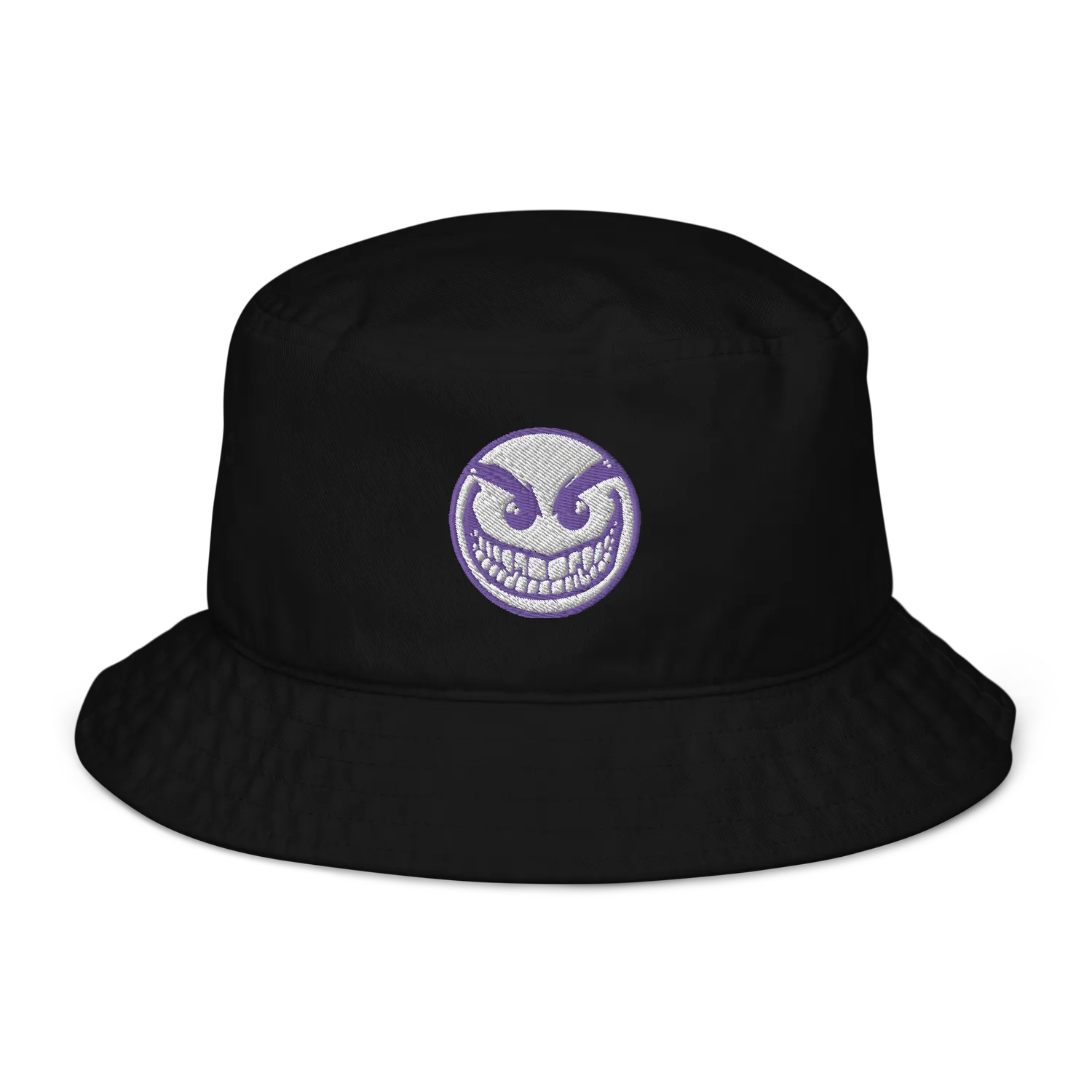 Razel Face Bucket Hat emmerhoed zwart katoen